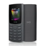 NOKIA 106 (2023) charcoal feature phone front and back view